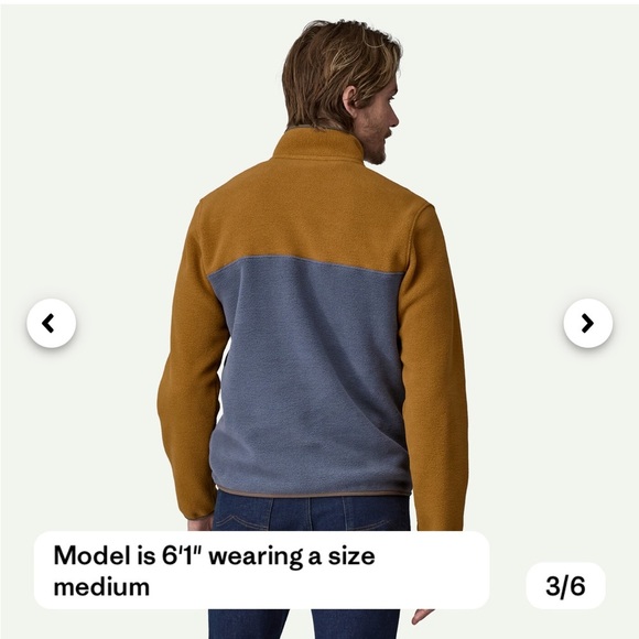 Patagonia Men's XL Lightweight Synchilla Snap-T Fleece Pullover NWT Brown - Picture 8 of 9